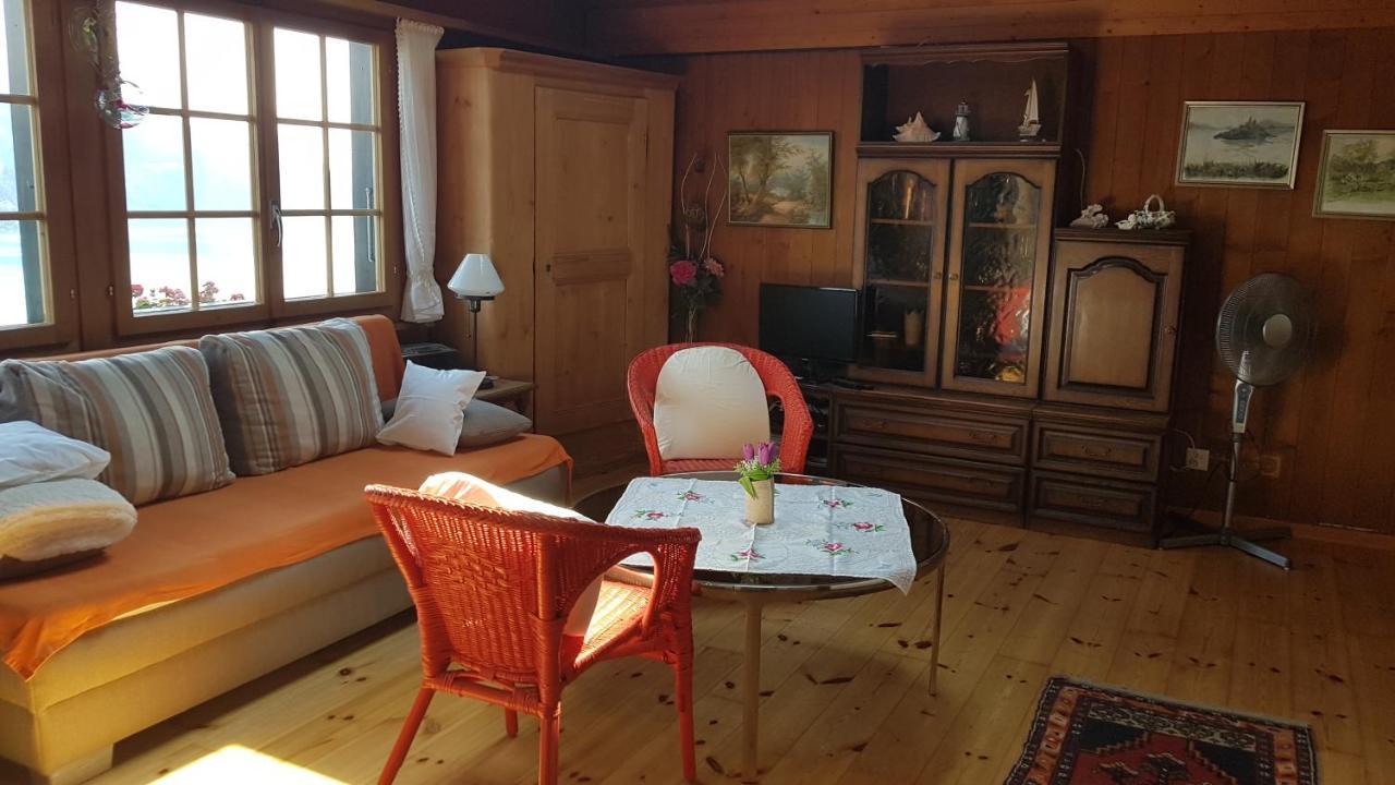Traumhaftes Chalet Mit Seesicht Krattigen Exterior photo